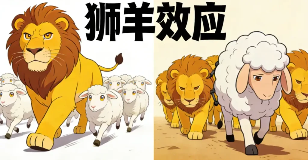 Methods for Applying the Lion-and-Sheep Effect in Organizational Behavior